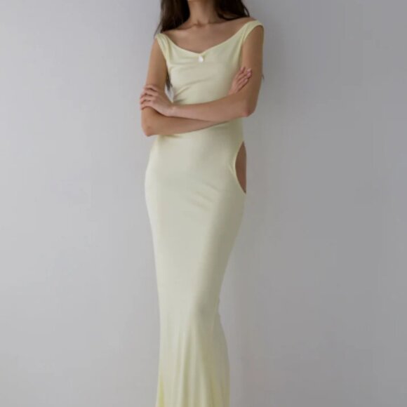BUCI Favorite Heron Dress in Butter Yellow